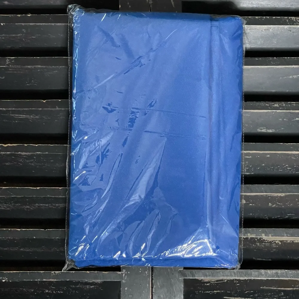 Royal Blue Polyester Square Table Overlay Tablecloth